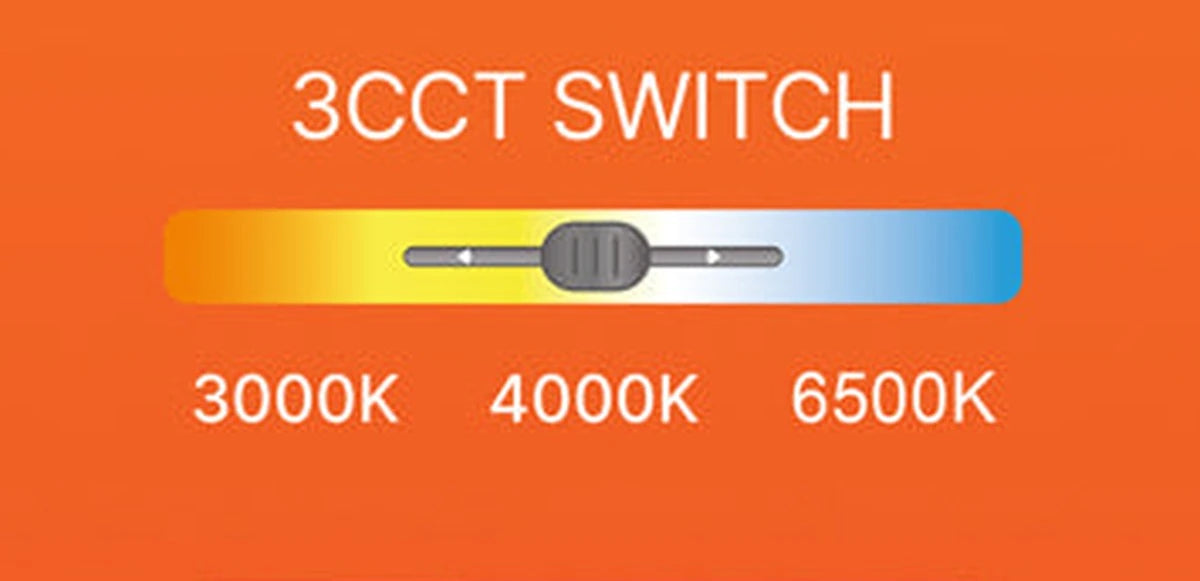 3CCT-Umschalter mit den Lichtfarben 3000 K, 4000 K und 6500 K (Braytron)