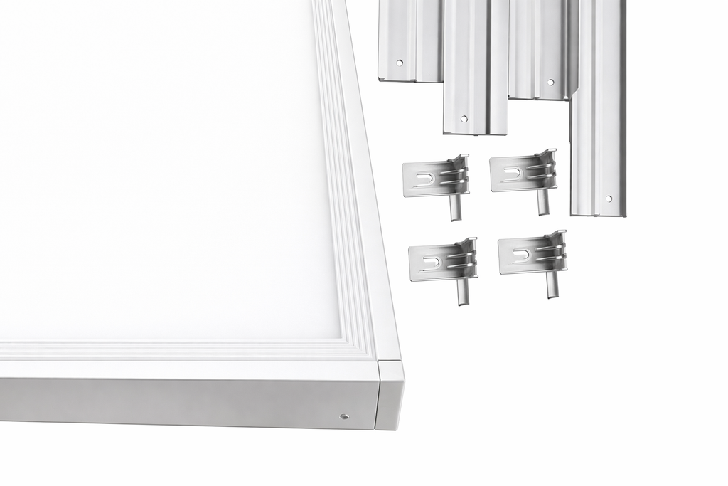 Aufbaurahmen Rand Weiß Aluminium für LED Panel 62 x 62cm Backlight Braytron – Bild 2