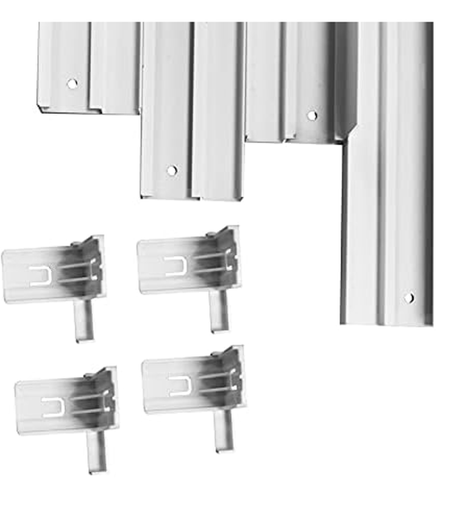Aufbaurahmen Rand Weiß Aluminium für LED Panel 62 x 62cm Backlight Braytron – Bild 4