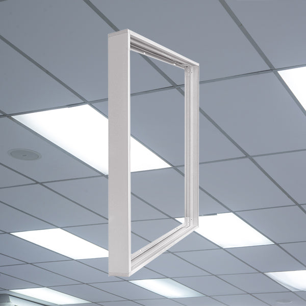 Aufbaurahmen Rand Weiß Aluminium für LED Panel 62 x 62cm Backlight Braytron – Bild 5