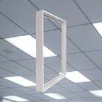 Aufbaurahmen Rand Weiß Aluminium für LED Panel 62 x 62cm Backlight Braytron – Bild 5