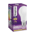 Braytron LED Lampe E27 9W dimmbar – 3000K Warmweiß, 806 lm – Bild 6