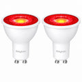 GU10 LED Spot 7W Rot 38° – 2er Set – farbige Akzentbeleuchtung
