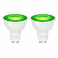 GU10 LED Spot 7W Grün 38° – 2er Set – farbige Akzentbeleuchtung