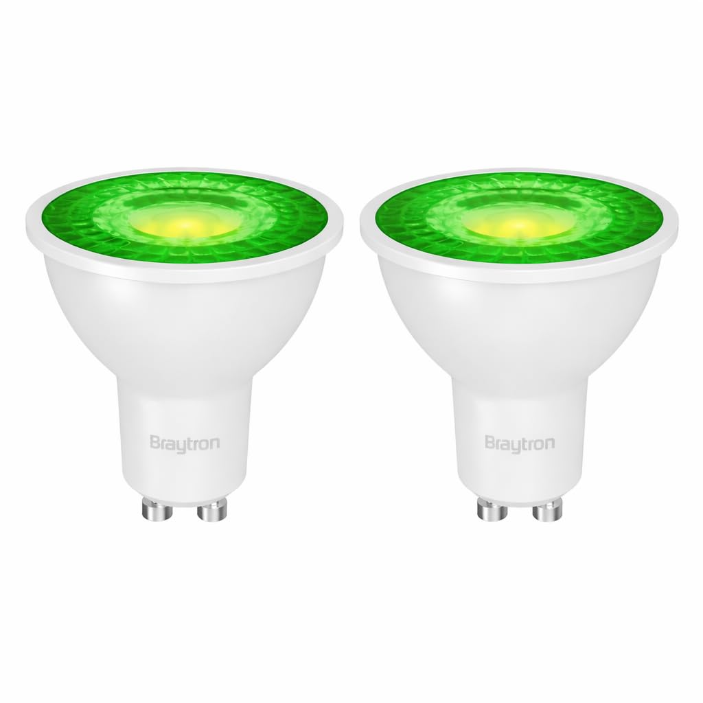 GU10 LED Spot 7W Grün 38° – 2er Set – farbige Akzentbeleuchtung