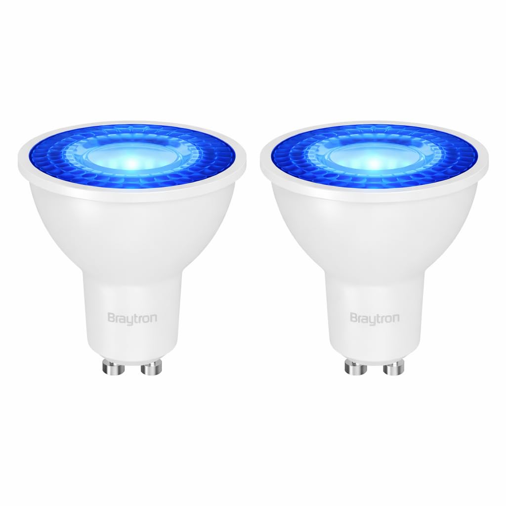 GU10 LED Spot 7W Blau 38° – 2er Set – farbige Akzentbeleuchtung