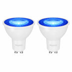 GU10 LED Spot 7W Blau 38° – 2er Set – farbige Akzentbeleuchtung
