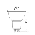 LED GU10 Leuchtmittel 6W Dimmbar 38° Spot Reflektor Halogenlampe 530 Lumen Warmweiß 3000K – Energielabel