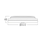 Braytron moderne 18W LED Wandleuchte weiß– IP65, 3in1 Lichtfarben – Bild 13
