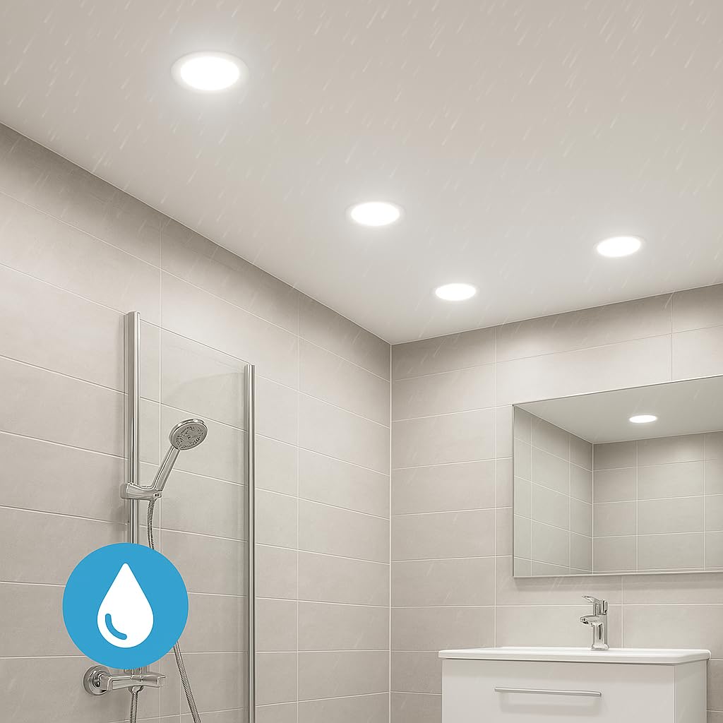 LED Einbaustrahler 7W IP54 3in1 CCT Badezimmer schwarz | PurpleLights – Bild 13