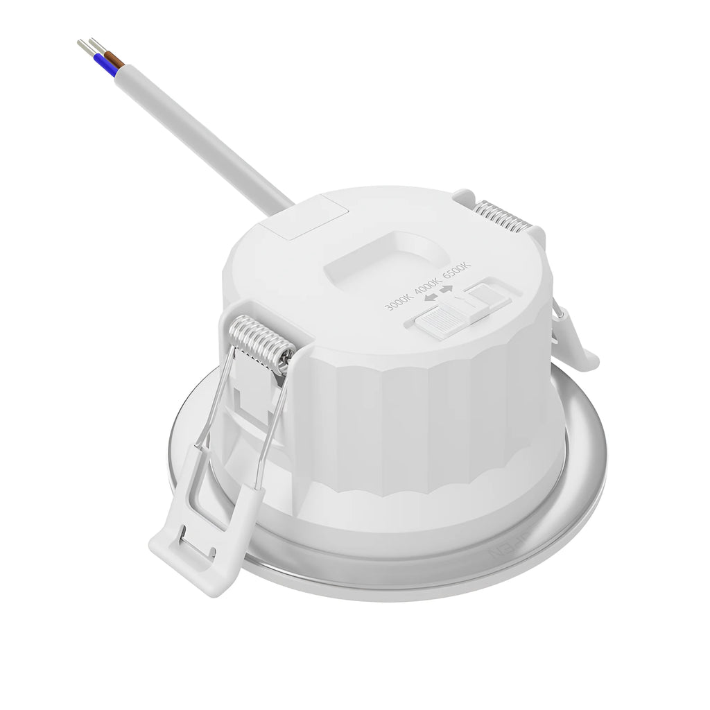 LED Einbaustrahler weiß 68mm 9W IP54 3in1 CCT – Feuchtraum geeignet – Bild 9