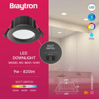 LED Einbaustrahler 68mm 9W IP54 3in1 CCT – Feuchtraum geeignet – Bild 3
