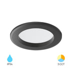 LED Einbaustrahler 68mm 9W IP54 3in1 CCT – Feuchtraum geeignet – Bild 2