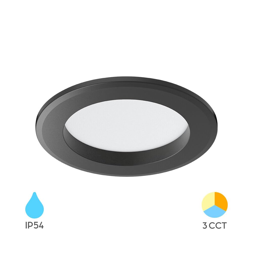 LED Einbaustrahler 68mm 9W IP54 3in1 CCT – Feuchtraum geeignet – Bild 2
