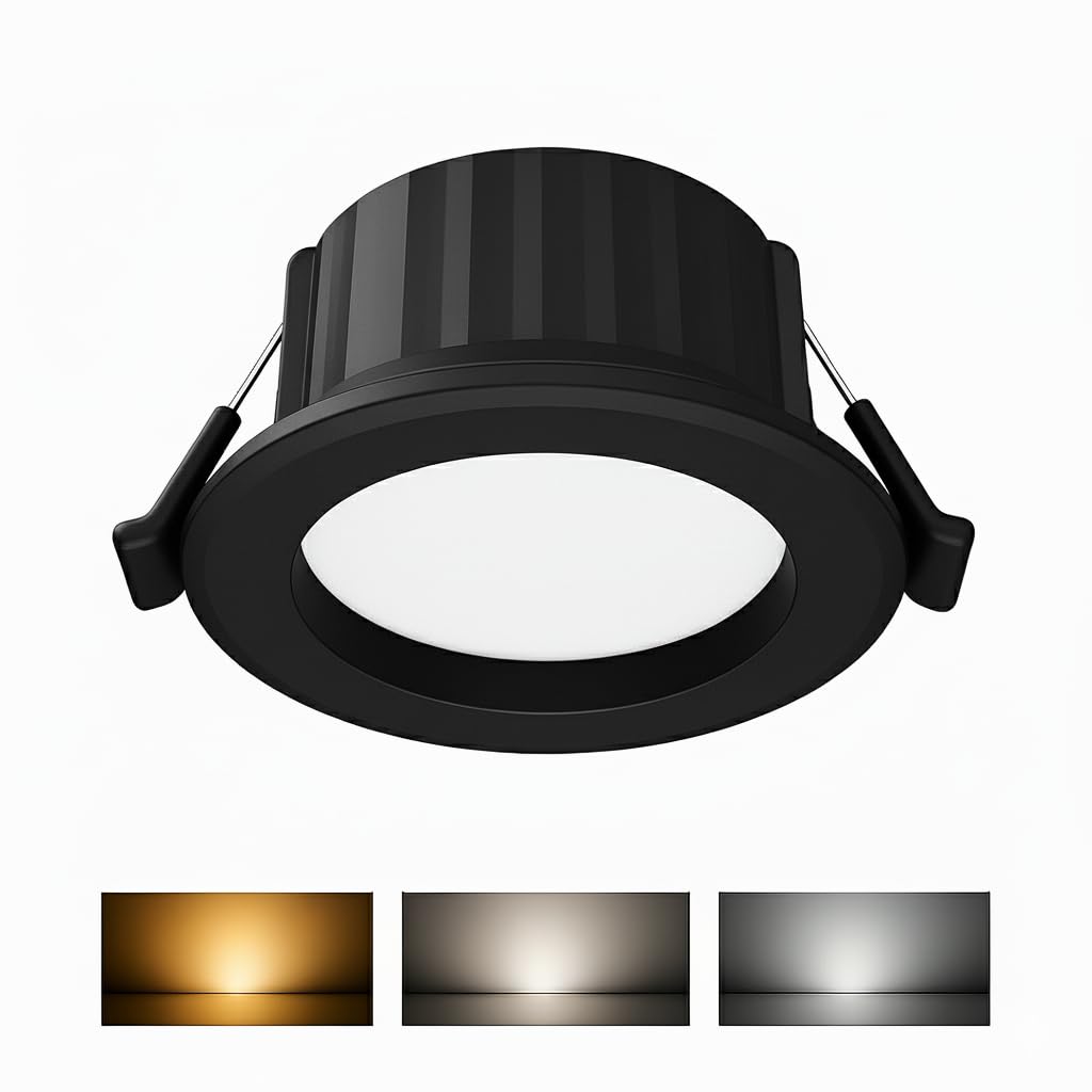 LED Einbaustrahler 68mm 9W IP54 3in1 CCT – Feuchtraum geeignet