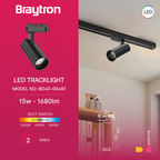 Braytron LED Schienenstrahler 15W Schwarz kaufen | 1-Phasen – Bild 2