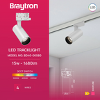 Braytron 3-Phasen LED-Strahler 15 W Weiß – 3CCT, drehbar & flexibel – Bild 2