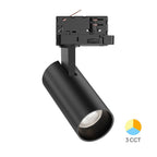 Braytron 3-Phasen LED-Strahler 15 W Schwarz– 3CCT, drehbar & flexibel