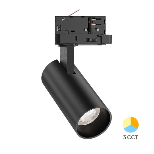 Braytron 3-Phasen LED-Strahler 15 W Schwarz– 3CCT, drehbar & flexibel