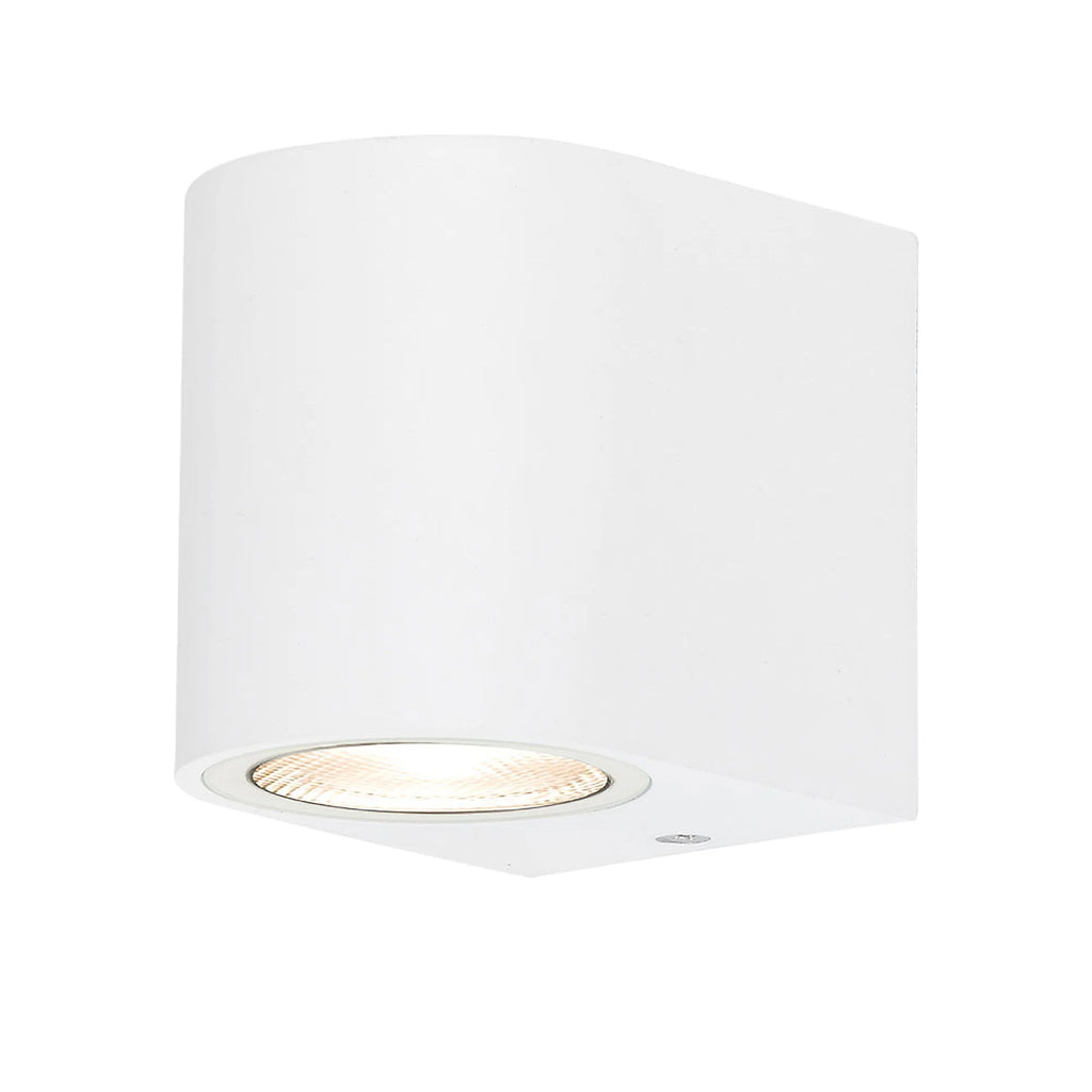Wandleuchte Weiß Aluminium – 1xGU10 IP44 für Außen & Innen, modern – Bild 2