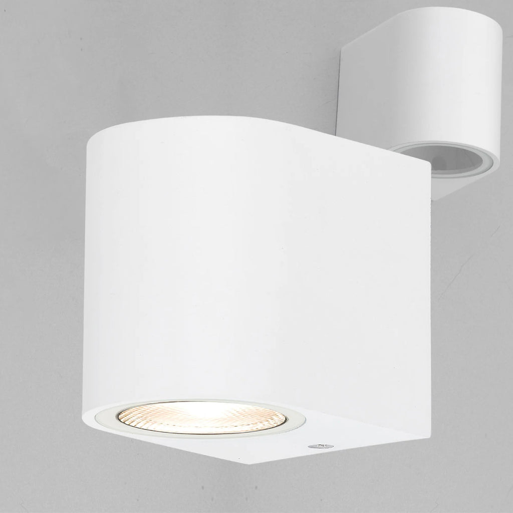 Wandleuchte Weiß Aluminium – 1xGU10 IP44 für Außen & Innen, modern – Bild 3