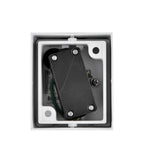 Wandleuchte Weiß Aluminium – 1xGU10 IP44 für Außen & Innen, modern – Maßzeichnung