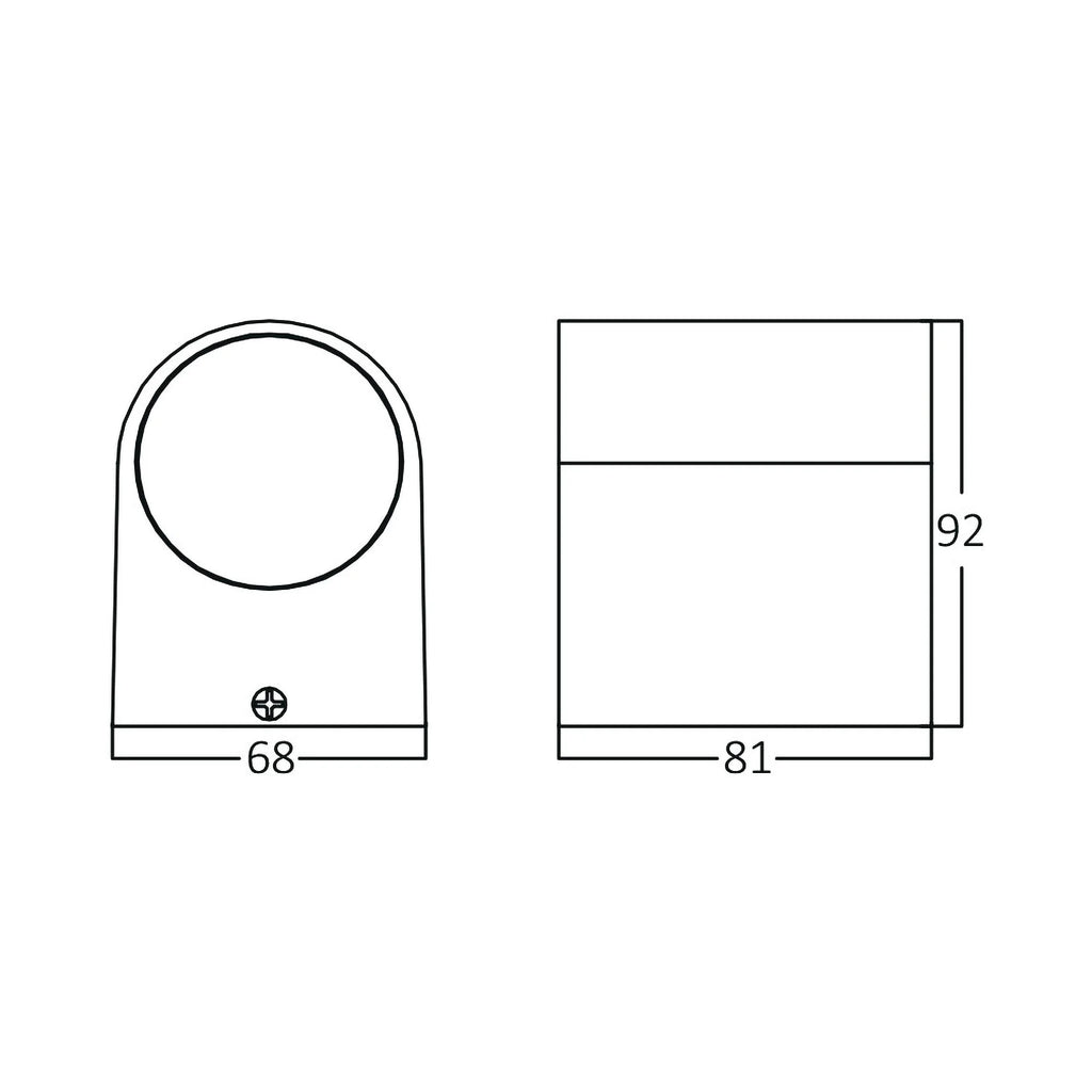 Wandleuchte Weiß Aluminium – 1xGU10 IP44 für Außen & Innen, modern – Bild 6
