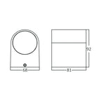 Wandleuchte Weiß Aluminium – 1xGU10 IP44 für Außen & Innen, modern – Bild 6