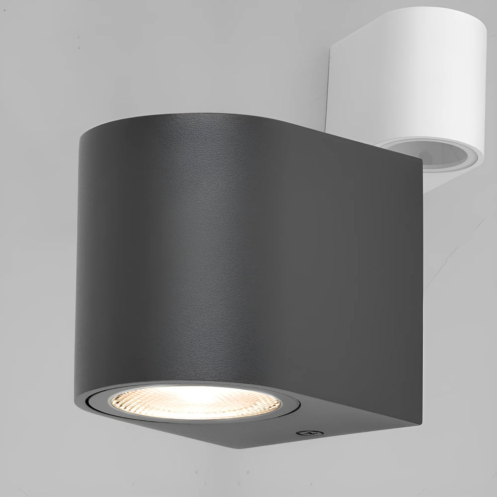 Wandleuchte Aluminium Anthrazit – 1xGU10 Fassung, IP44 für Außen&Innen – Bild 3