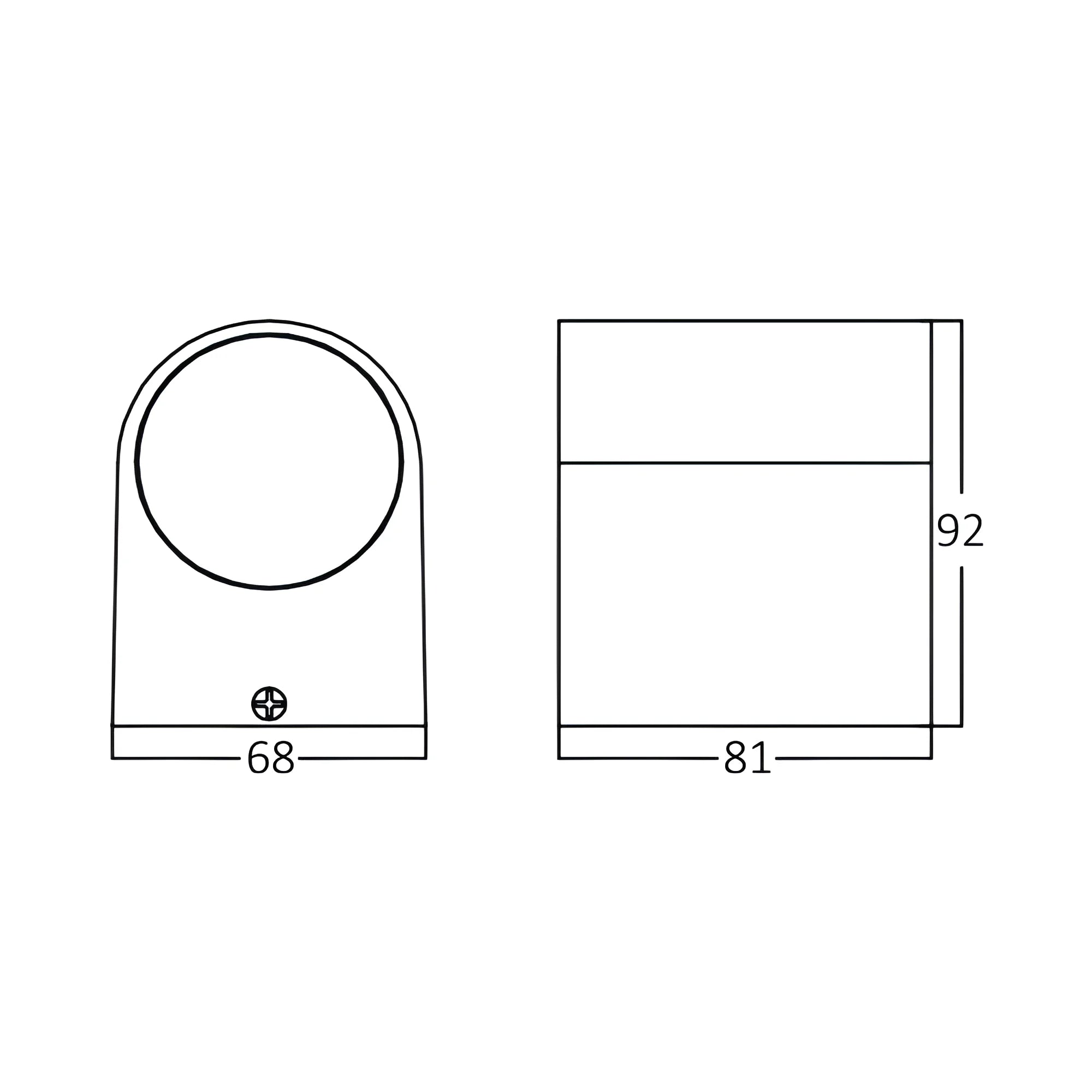 Wandleuchte Aluminium Anthrazit – 1xGU10 Fassung, IP44 für Außen&Innen – Bild 6