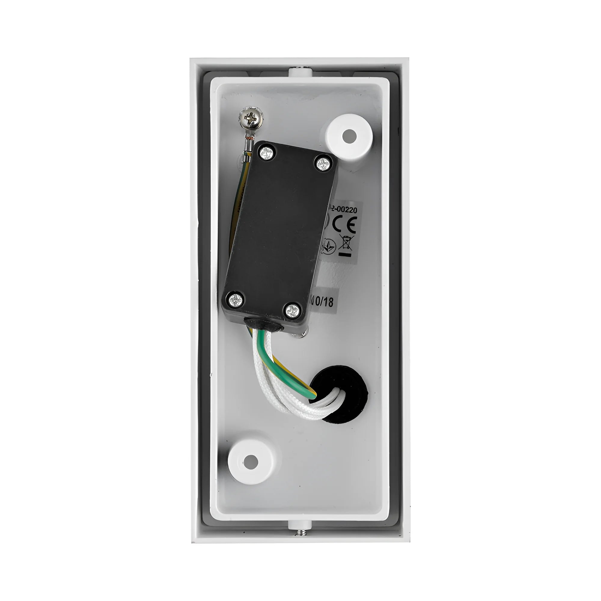 Wandleuchte Weiß Aluminium IP44 – 2xGU10 Up&Down Außenleuchte modern – Maßzeichnung