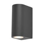 Wandleuchte Anthrazit Aluminium IP44 – 2xGU10 Up&Down Außenleuchte – Bild 3