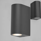 Wandleuchte Anthrazit Aluminium IP44 – 2xGU10 Up&Down Außenleuchte – Bild 4