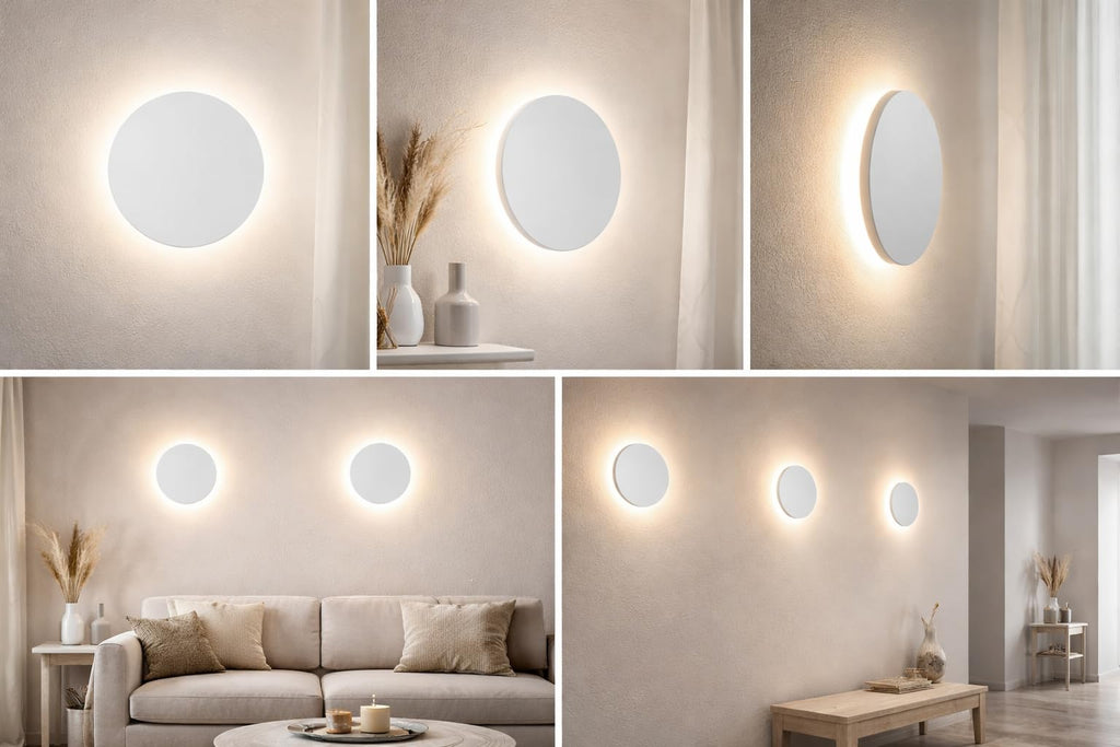 LED Außenwandleuchte 8W 3CCT – Rund Weiß – 760 lm – IP65 Ø120 mm – Bild 13