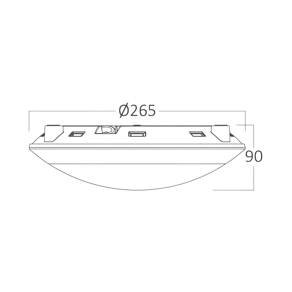 Braytron Deckenleuchte Deckenlampe Deckenlicht E27 Weiß Eingang Flur Außenbereich modern – Bild 8
