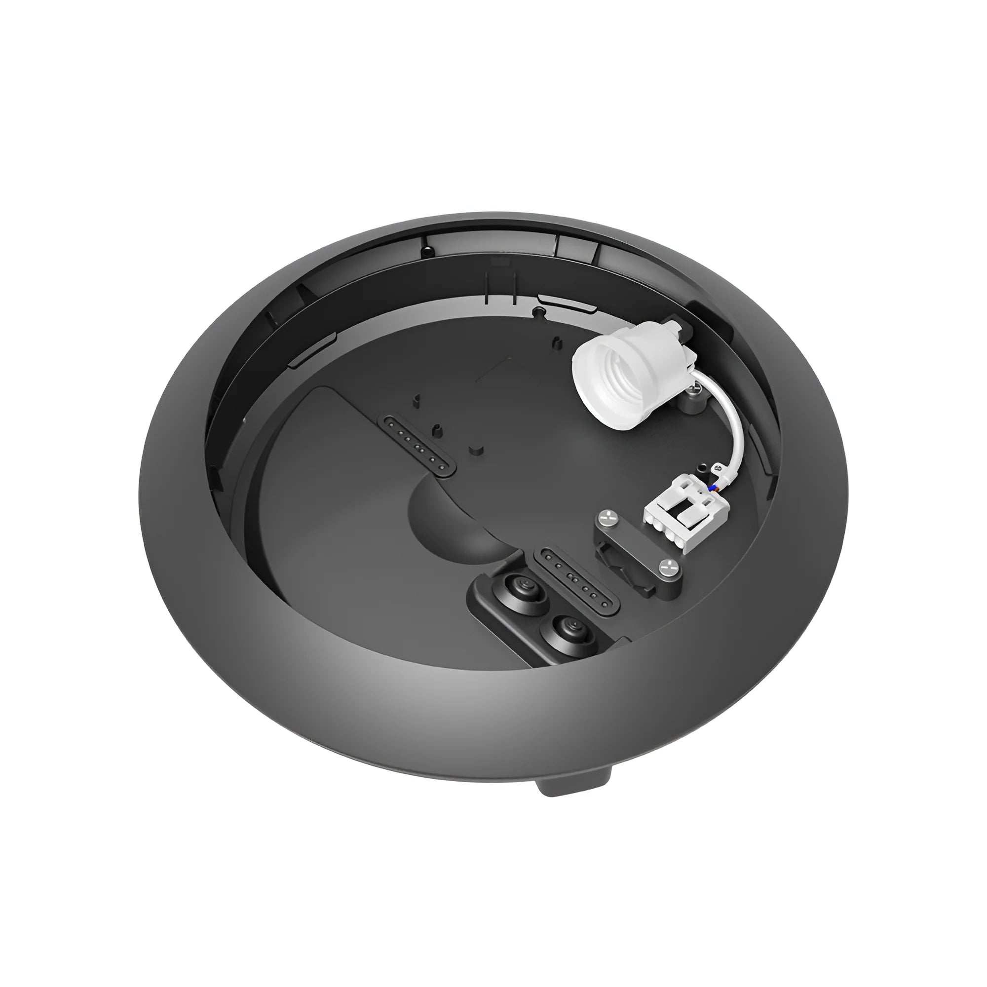 Außen-Deckenleuchte E27 IP65 Sensor Anthrazit Ø265 mm – Maßzeichnung