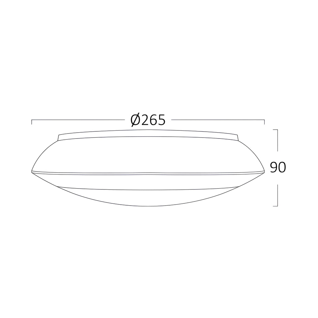 Außen-Deckenleuchte E27 IP65 Sensor Anthrazit Ø265 mm – Bild 9
