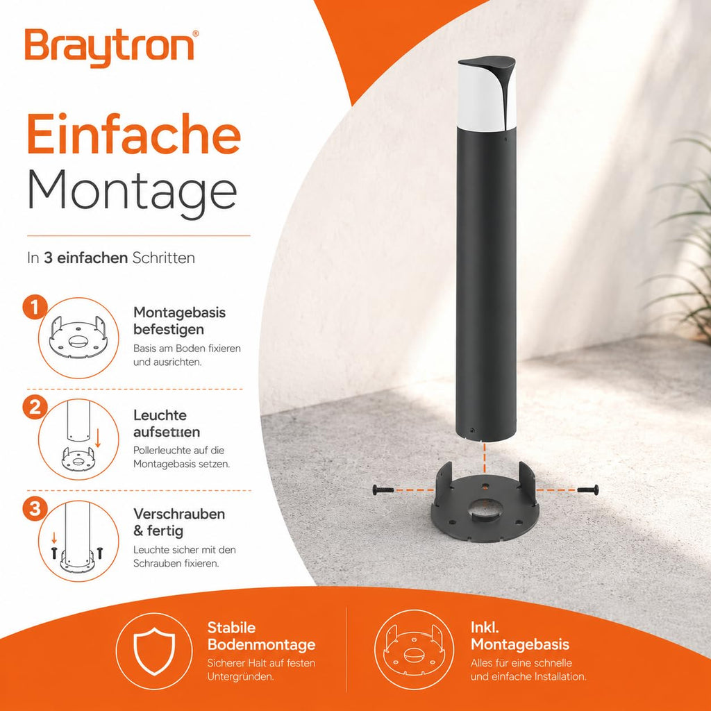 Wegeleuchte E27 IP44 – Moderne Außenleuchte für Garten & Wege – Bild 12