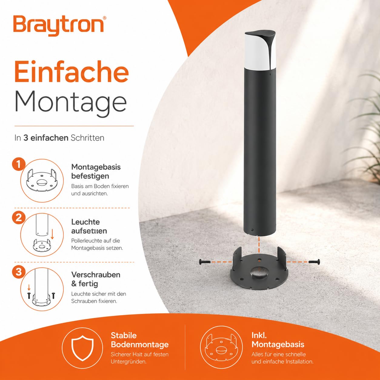 Wegeleuchte E27 IP44 – Moderne Außenleuchte für Garten & Wege – Bild 12
