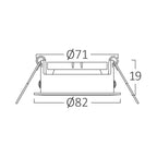 GU10 Einbaustrahler Weiß 3er Set – Rund & 30° Schwenkbar – Bild 13