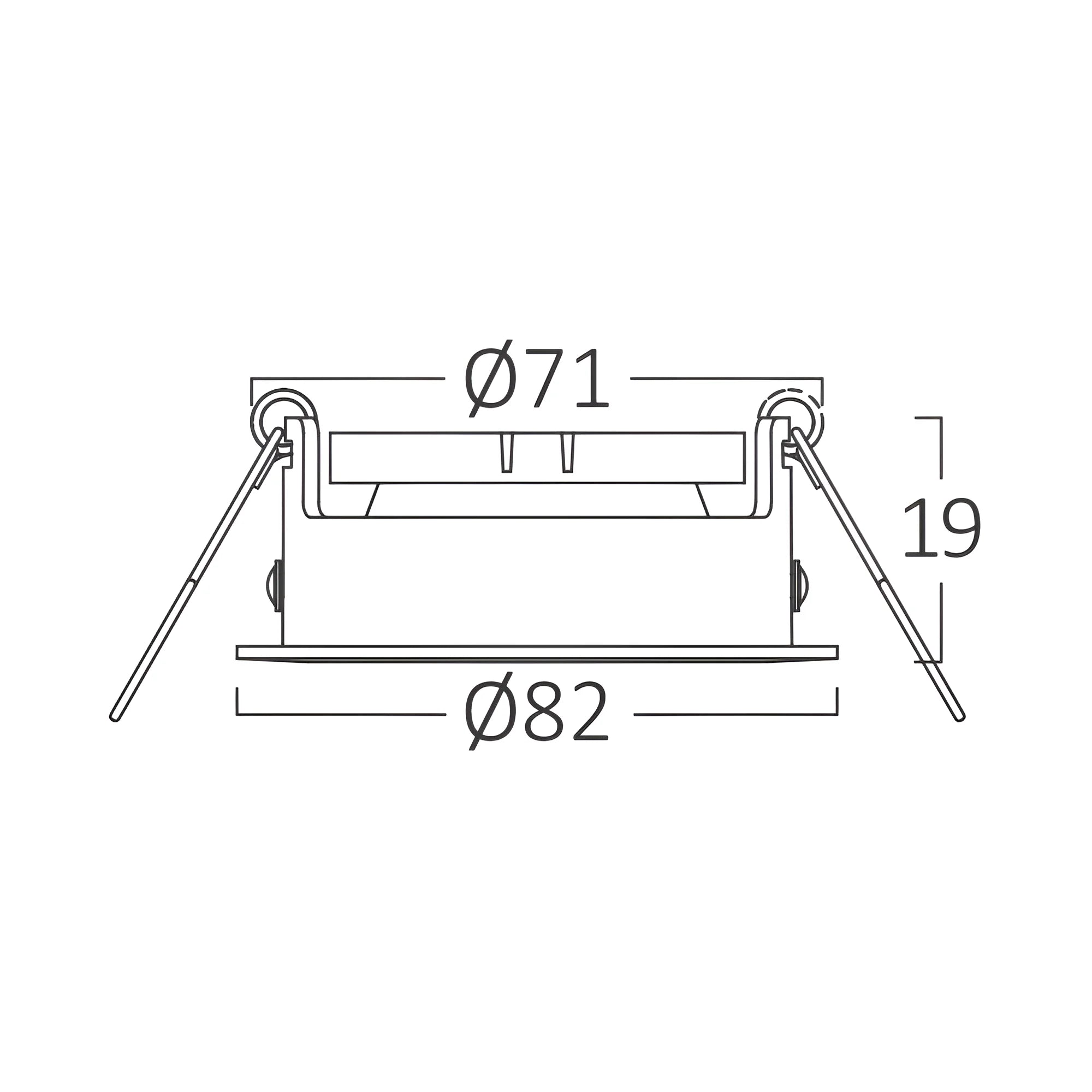 GU10 Einbaustrahler Schwarz 3er Set – Rund & 30° Schwenkbar – Bild 5