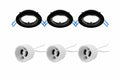 GU10 Einbaustrahler Schwarz 3er Set – Rund & 30° Schwenkbar