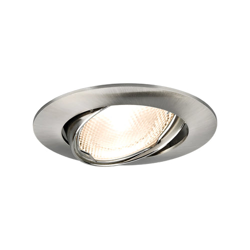 GU10 Einbaustrahler Nickel matt 3er Set – Rund & 30° Schwenkbar – Bild 2