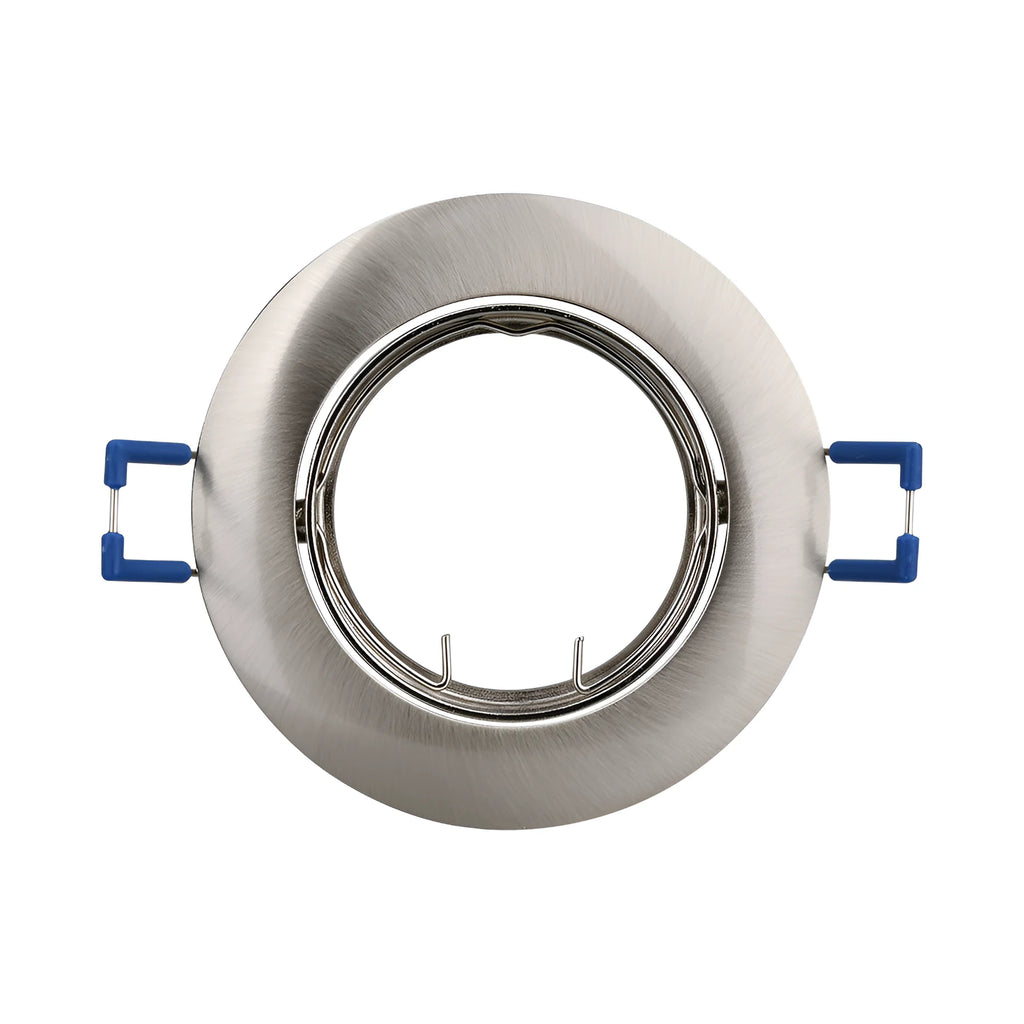 GU10 Einbaustrahler Nickel matt 3er Set – Rund & 30° Schwenkbar – Maßzeichnung