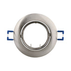 GU10 Einbaustrahler Nickel matt 3er Set – Rund & 30° Schwenkbar – Maßzeichnung