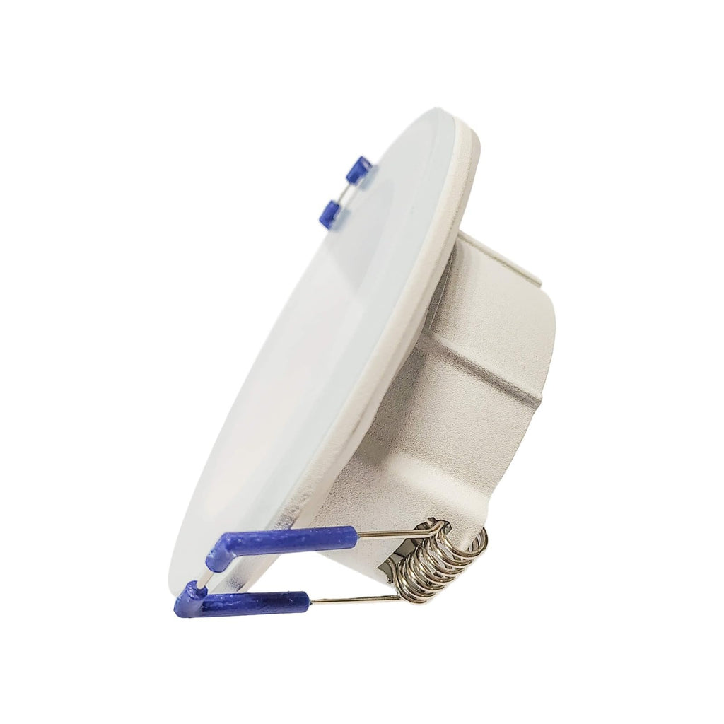 LED Einbaurahmen IP54 GU10 Glas Weiß Bad Feuchtraum Spot Ø83mm – Bild 4