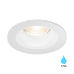 LED Einbaurahmen IP54 GU10 Glas Weiß Bad Feuchtraum Spot Ø83mm – Bild 5