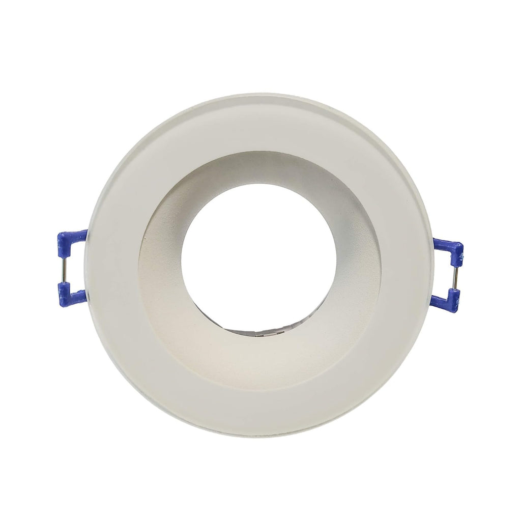 LED Einbaurahmen IP54 GU10 Glas Weiß Bad Feuchtraum Spot Ø83mm – Bild 11