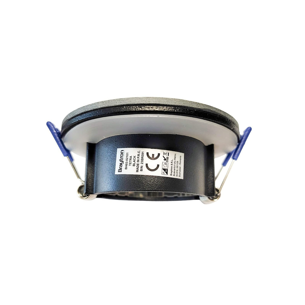 LED Einbaurahmen IP54 GU10 Glas Schwarz Bad Feuchtraum Spot Ø83mm – Bild 6