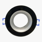 LED Einbaurahmen IP54 GU10 Glas Schwarz Bad Feuchtraum Spot Ø83mm – Bild 8